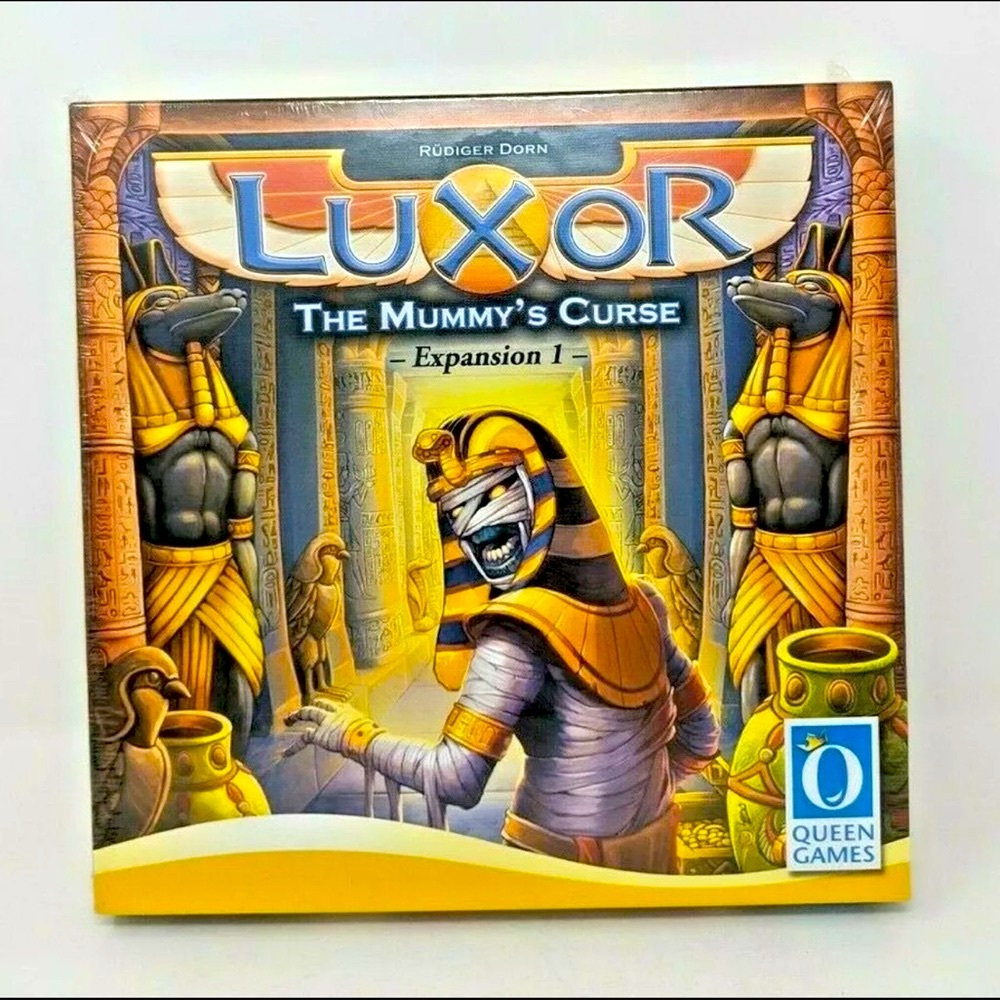 Luxor Mummy's Curse Expansion Interactive Strategic Board Game Queen Games - New